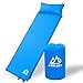 Koolsen Self-inflating sleeping pad for camping backpacking fishing and climbing,Lightweight Camping pad with pillow Blue