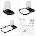 WOpet Automatic Dog and Cat Feeder Pet Feeder Bowl 1-Meal Multicolor Arbitrary Combination (Black)thumb 2