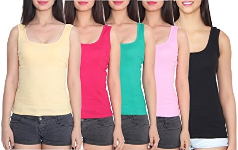 Vansh fashion Women's Cotton Camisole - Pack of 5