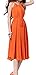 Eshion Women Long Chiffon Halter Sleeveless Solid A-Line Dress