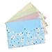 Hysagtek 8 Pcs Floral Printed A4 Size Paper Document File Folder Pouch Organizer Envelopes Business Briefcase Storage Holder With Snap Button Closure,4 Colors