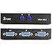 PASOW VGA 2 in 1 Out 2 Port VGA Switch Press Button Two Way VGA Vedio Switch for PC TV Monitor -Black primary