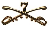 US Army 7th Cavalry Crossed Sabres pin