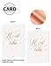 Starsbasic Wedding Table Numbers Rose Gold 1-25 Centerpiece Decorations Rose Gold Table Numbers for Wedding Double Sided 4''x6'' Calligraphy Design Head Table Card Included (Rose Gold Foil, 1-25)