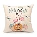 4TH Emotion Happy Halloween Throw Pillow Cover Fall Pumpkin Cushion Case for Sofa Couch 18