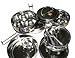 Indian-Tiffin Large Family Size 4 Tier, with bowls, spoons & trays