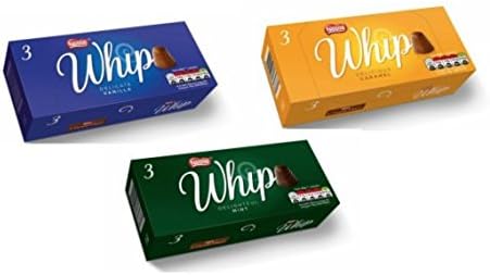 Whip by Nestle - Mint - Caramel - Vanilla - 3 box pack