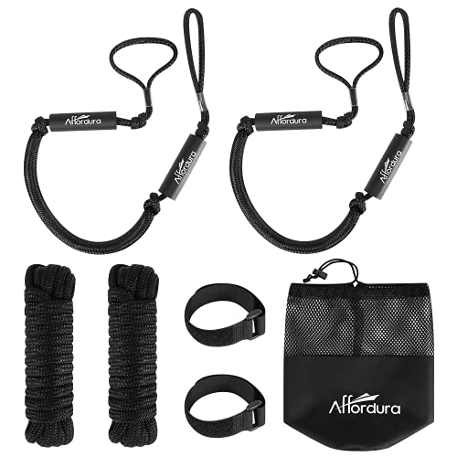 Affordura Dock Lines Bungee Dock Line 5FTx 1/2 and Dock Lines for Boats