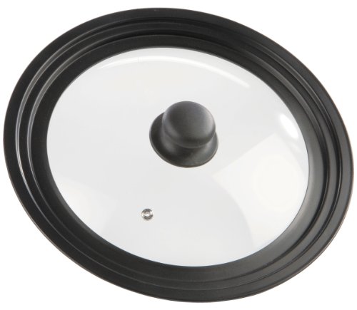 GSWStahlwaren GmbH Universal Lid, Transparent/Black, 24-28 cm