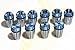 10 PCS ER16 1-10mm Spring Collet Set Chuck Collet for CNC Engraving Machine & milling Lathe Tool