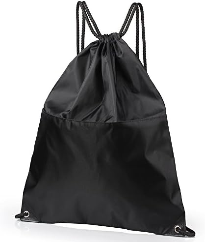 Drawstring Backpack, KISSUN Waterproof Backpack Folding Bags, Gymbag Sackpack for Shopping Sport Yoga for Men Women
