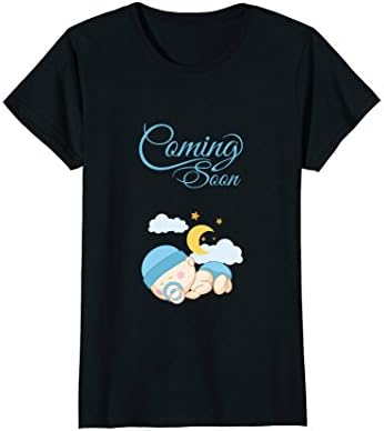Womens Coming Soon Baby Boy Pregnancy Announcement T-Shirt