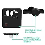 Kourpar Protective Silicone Case + Camera Lens Cap + Aluminum Alloy Slideway for GoPro Fusion 360,Camera Lens Protector and Protecting Housing Case and Bottom Track Packing