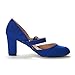 DREAM PAIRS Women's Charleen Royal Blue Classic Fashion Closed Toe High Heel Dress Pumps Shoes Size 10 M US