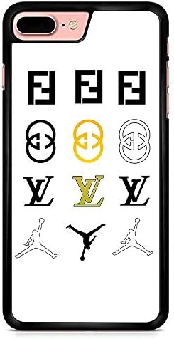 Air Jordan Fendi Gucci For iPhone 7 Plus Case With Material Black Hard Plastic Case