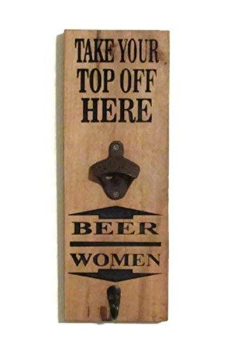 Amazon Com Fun Wall Mount Bottle Opener Magnetic Cap Catcher
