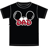Disney Men's Mickey Mouse Dad Fan T Shirt