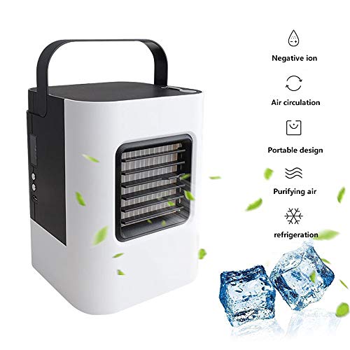 Silent Cooling Air Conditioner Portable Water Cooling Fan Mini Personal Fan USB Charging Fan Portable Design Purifying Air Bedroom Office