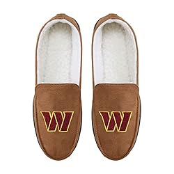 FOCO Washington Commanders NFL Mens Beige Moccasin