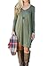 MOLERANI Women's Long Sleeve Casual Loose T-Shirt Dress