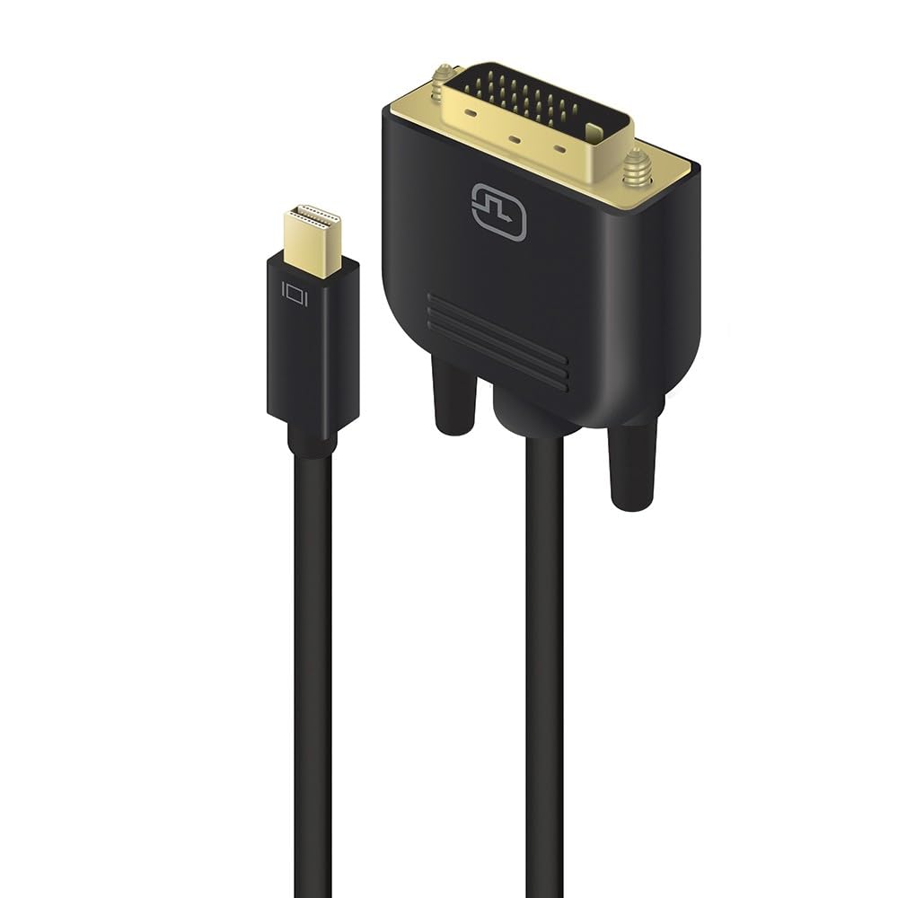 ALOGIC Mini DisplayPort to DVI Cable, Supports Full HD 1920 x 1200, Gold-plated connectors, Compatible with MacBook Air/Pro, Surface Pro, Monitor, Projector and more - (2m)
