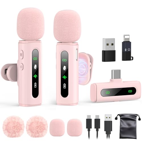 Wireless Lavalier Microphone for Phone Tablet PC