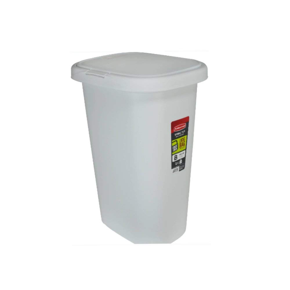 Best Rubbermaid Linerlock Spring Top Trash Can  13 Gallon