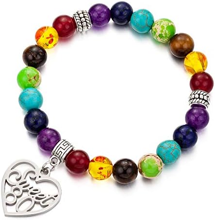 80歳の誕生日ギフト 女性用 チャクラブレスレット お母さんへの誕生日ギフト