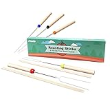 AMADO 8-STICK 32 –Inch Marshmallow Roasting Sticks, Stainless Steel Roasting Sticks, Perfect Grilling Marshmallow Sticks