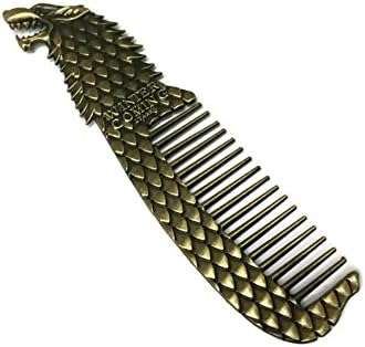 Direwolf House Sigil Brass Comb