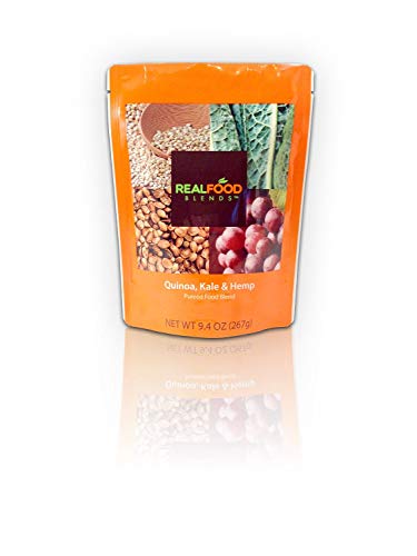 Real Food Blends Tube Feeding Formula 9.4 oz. Pouch Ready to Use Quinoa/Kale/Hemp Adult/Child, 49748 - Case of 12