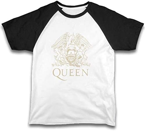 Vamabore Kids Children's Shirts Queen Band Logo Raglan Shirt Short Sleeve Baseball Tee