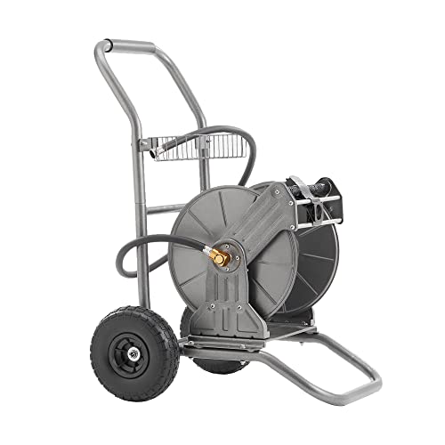Giraffe Tools Garden Hose Reel Cart with Wheels, Water Hose Reel