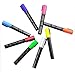 Atalanta® Color Liquid Chalk Marker Pens-8 Packs Premium Quality Bright Neon Pens with Unique Reversible Tip, Safe for Kids, Teachers, Fall Designs, Stencil Use, Artist, Crafters