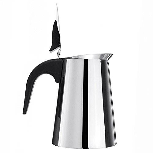 Coffee Pot Espresso Coffee Maker, Wide Bottom Coffee Stovetop Espresso Maker, Stainless Steel Coffee Cup Percolator Stove Top with Permanent Filter and Heat Resistant Handle(221212cm)