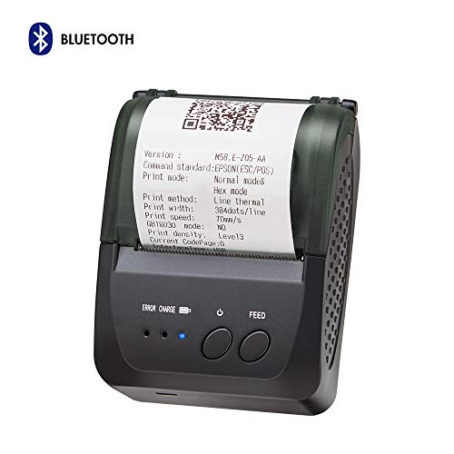 Bluetooth Thermal Receipt Printer, LOSRECAL Portable Personal Bill Printer with Carrying Case, Mini Wireless 58mm Mobile Printer Compatible with Android/Windows, Support ESC/POS Print Commands Set