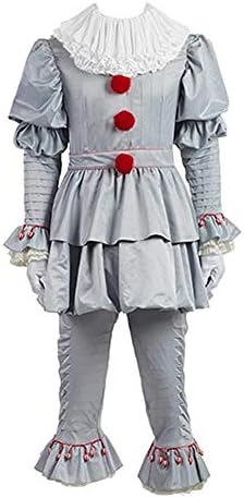 nanyin WISHNEWCLCL Halloween Clown Cosplay Costumes IT Movie Pennywise Cosplay Outfit Adult Dress Up