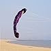 Besra Huge 74inch Dual Line Parachute Stunt Kite with Flying Tools 1.9m Power Parafoil Kitesurfing Training Kites Outdoor Fun Sports for Beach (74inch Purple)