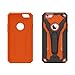 Zizo Static Cover for iPhone 6 Plus 6s Plus Case with [Built-in Kickstand] Shockproof and [Impact Dispersion Technology] Slim Armor Protection, Black/Orange