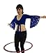 2 Hula Hoops in One! Great Trainer and Beginner Hoop for Fitness, Dance and Workouts. (Silver;Blue, Small;Medium)
