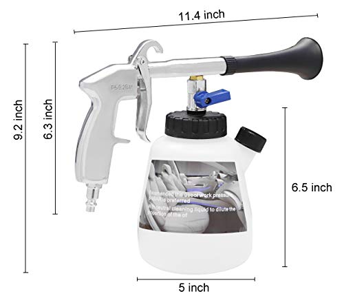 CARFKA High Pressure Car Cleaning Gun, Professional Car Wash kit with 1L Bottle, Spray Nozzle Car Wash Gun Foam Lance (US Edition)
