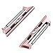 Wearlizer Rose Gold Compatible with iWatch Adapters 42mm 44mm Stainless Steel Connectors Clasp, Series 5 Series 4 Series 3 2 1 (No Screw or Screwdriver)-Fit Up to 24mm iWatch Bands