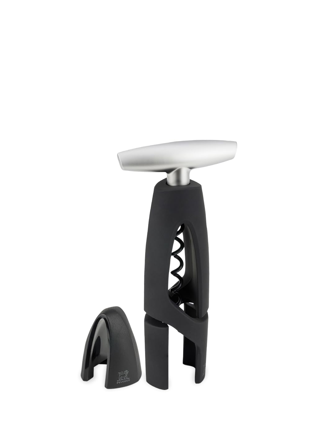 Peugeot - Altar Corkscrew - Continuous Turn Manual Bottle Opener with Foil-Cutter, Black, 17.5 cm