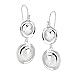 Silpada 'Retro Revival' Double Circle Drop Earrings in Sterling Silver