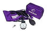 Dixie EMS Purple Deluxe Aneroid Sphygmomanometer Blood Pressure Set W/ Adult Cuff, Nylon Purple Carrying Case And Calibration Key