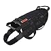 OneTigris Tactical Dog Training Vest Harness with Mesh Padding and Two Handles (Black, M / 41cm)