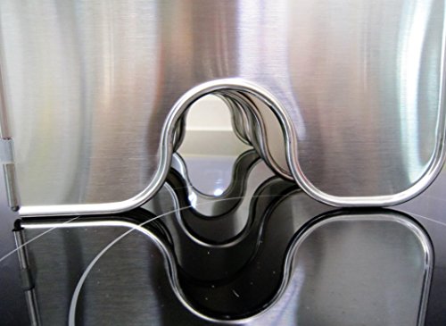 Gas Electric Range Splatter Compact Guard-5P-Stainless Steel