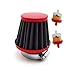 TC-Motor Red Motorcycle 38mm Fuel Filter For 50cc 90cc 110cc 125cc Pit Dirt Bike ATV & GY6 50cc QMB139 Engine Moped Scooter