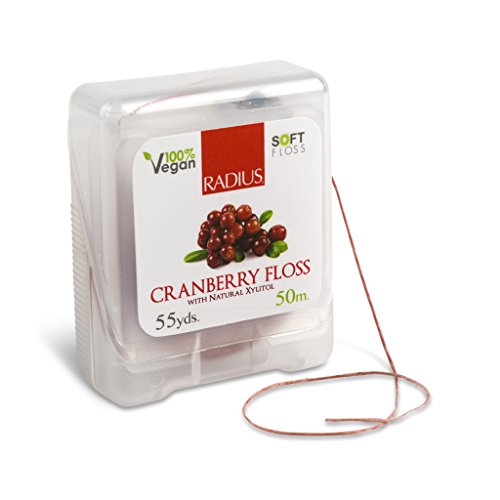 Radius Cranberry Coated Dental Floss, 50 Meter -- 6 per case.