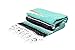 Open Road Goods Heavyweight Mexican Blanket - Mint | Mexican Diamond Yoga Blanket - Extra Thick Serape with Stripes - Mint